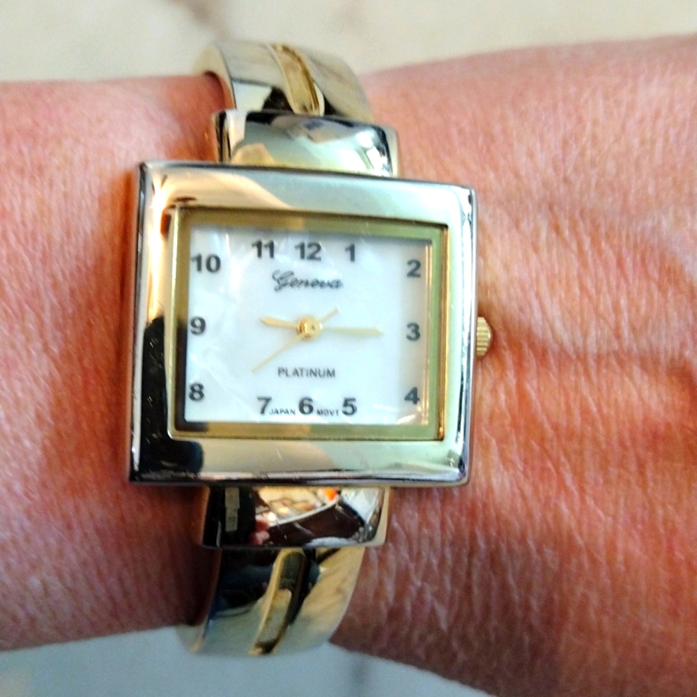 Geneva platinum watch.